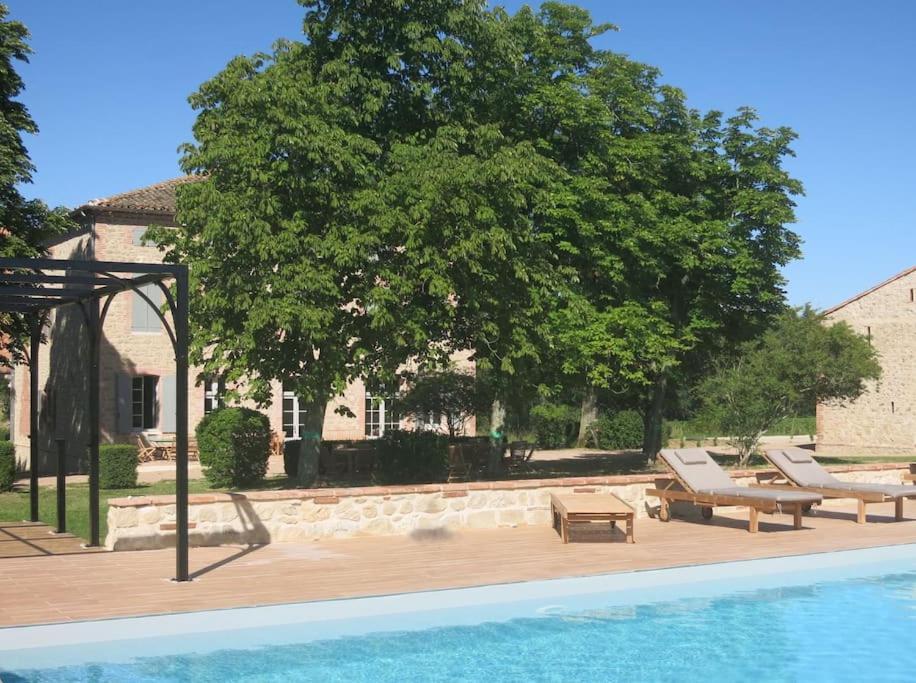 Bastide Des Tourelles Pour 20 Pers. Piscine & Spa Marzens Extérieur photo